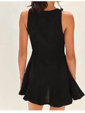 Free People Black Sleeveless Mini Dress